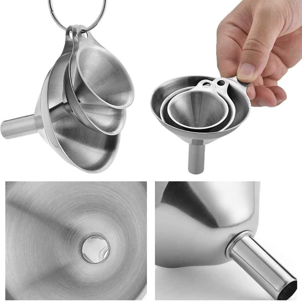3 Pcs Funnel with Brush Set